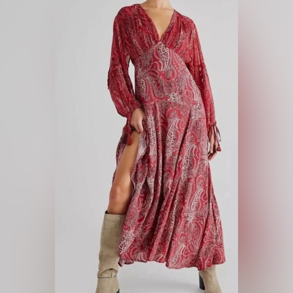 FREE PEOPLE | MIRAGE DRESS | SIZE 6 | RED